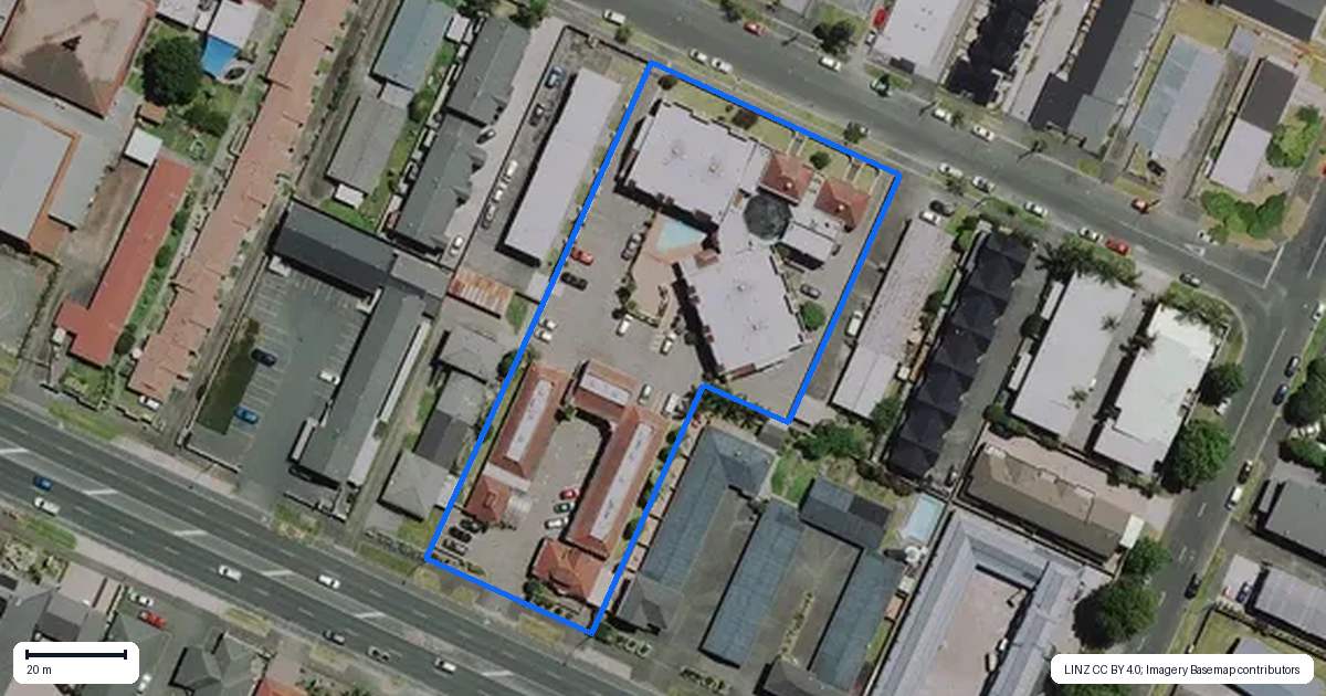 Property context map for 290 Ulster Street, Whitiora, Hamilton