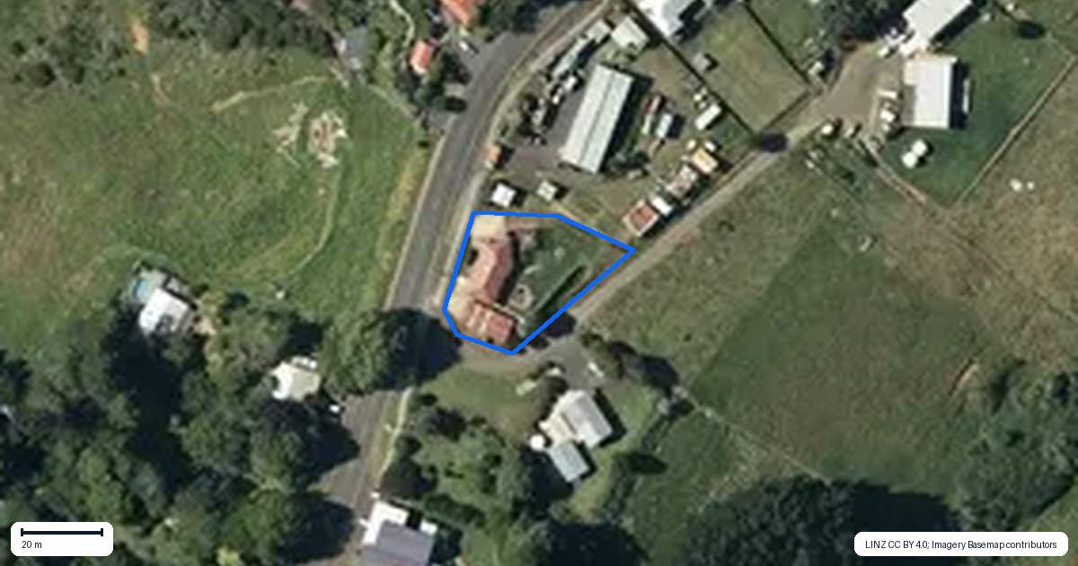 Property context map for 583 Onewhero-Tuakau Bridge Road, Onewhero