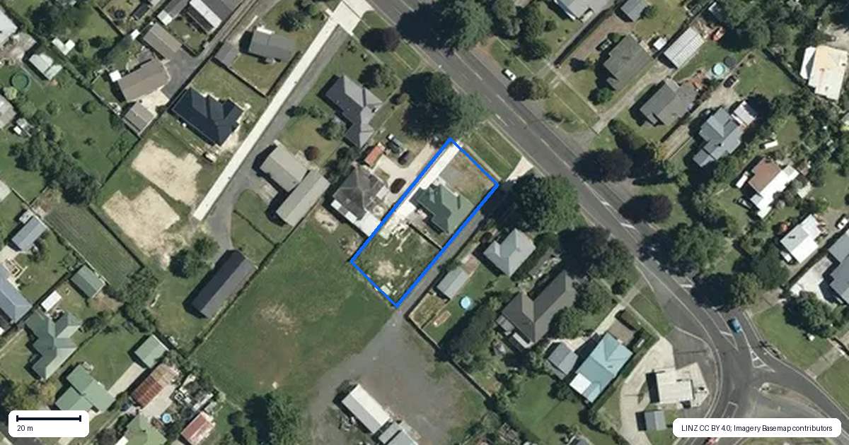 Property context map for 21 Stanley Avenue, Te Aroha