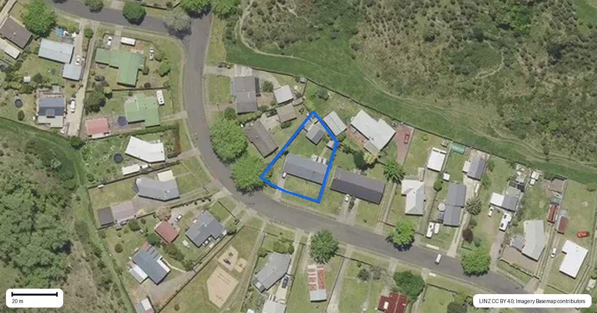 Property context map for 31 Tuwharetoa Road, Kawerau