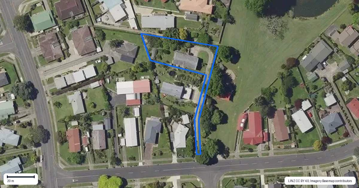 Property context map for 126B Douglas Street, Whakatane