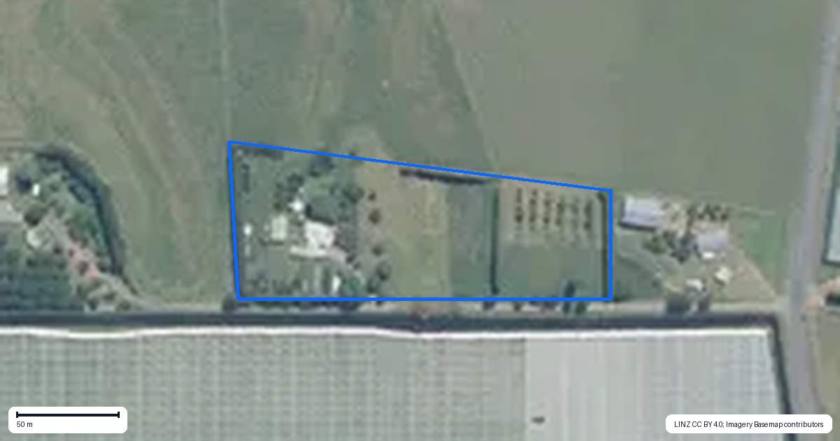 Property context map for 178B Maniatutu Road, Pongakawa