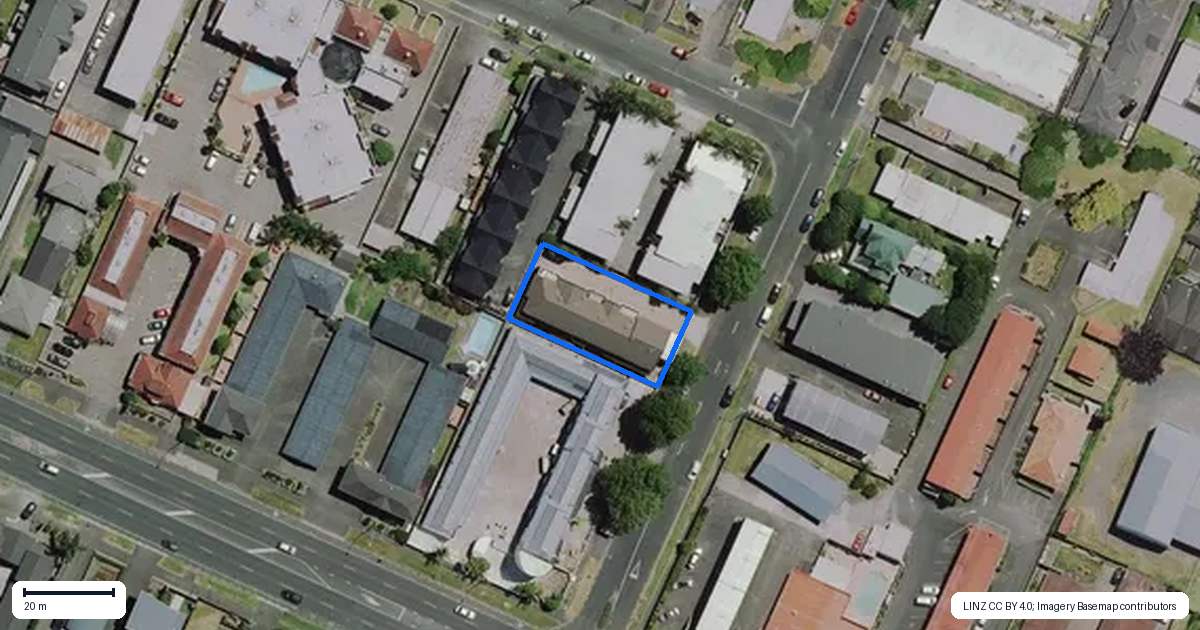 Property context map for 12C Edgecumbe Street, Whitiora, Hamilton