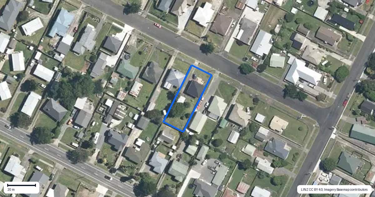 Property context map for 6 Vincent Street, Matamata