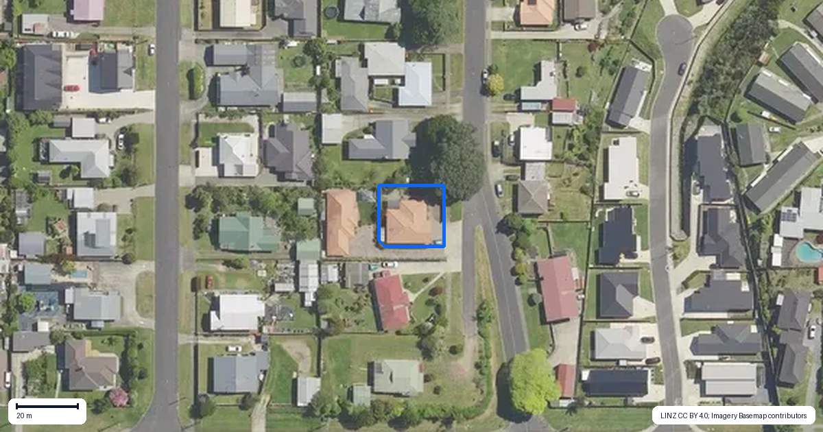 Property context map for 13A Oroua Street, Te Puke