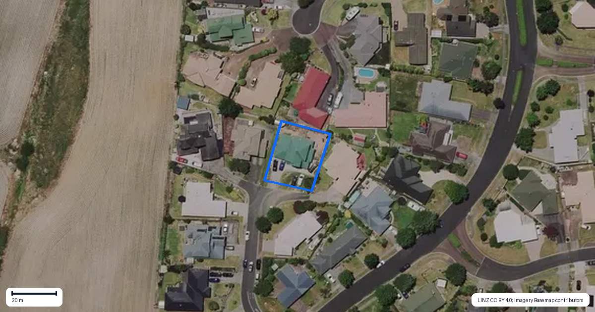 Property context map for 8 Country Lane, Western Heights, Hamilton
