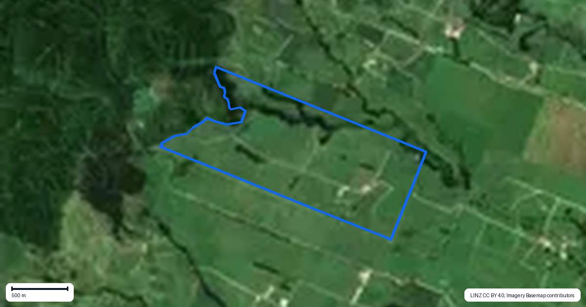 Property context map for 224 Handcock Road, Reporoa