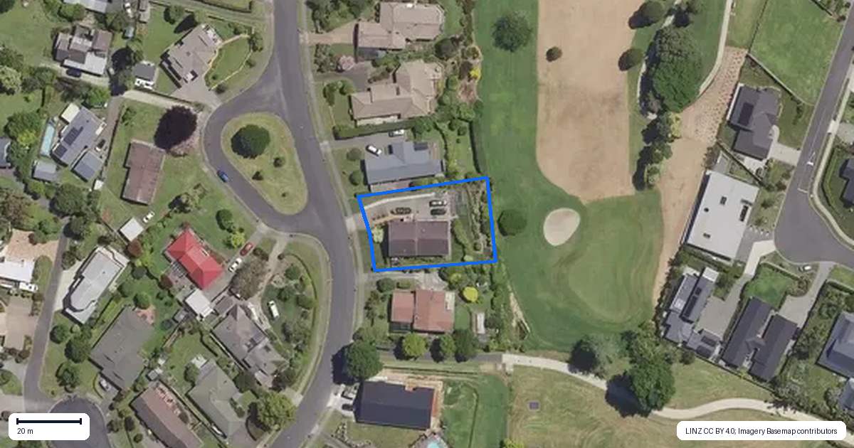 Property context map for 44 Links View Drive, Omokoroa