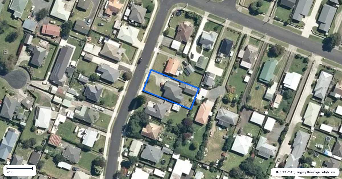 Property context map for 128 Wynyard Street, Te Awamutu