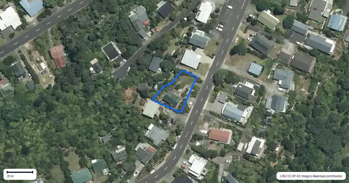 Property context map for 13 Tairua Heights, Tairua
