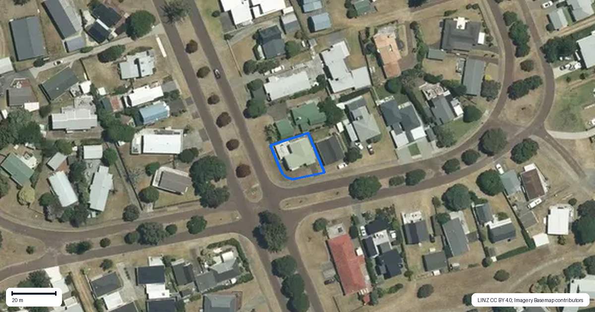 Property context map for 1 Champion Place, Pauanui
