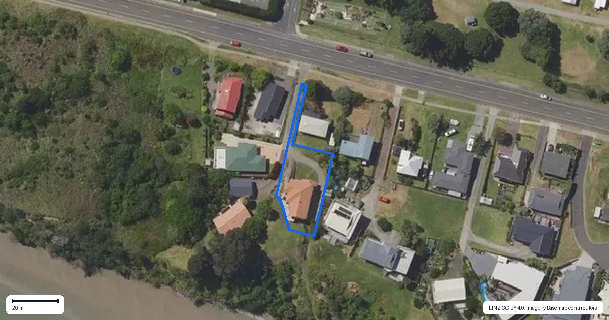 Property context map for 376 Harbour Road, Ohope
