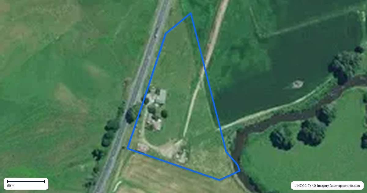 Property context map for 943 State Highway 3, Hangatiki, Te Kuiti