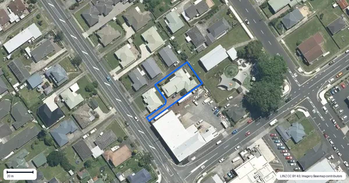 Property context map for 84B Studholme Street, Morrinsville