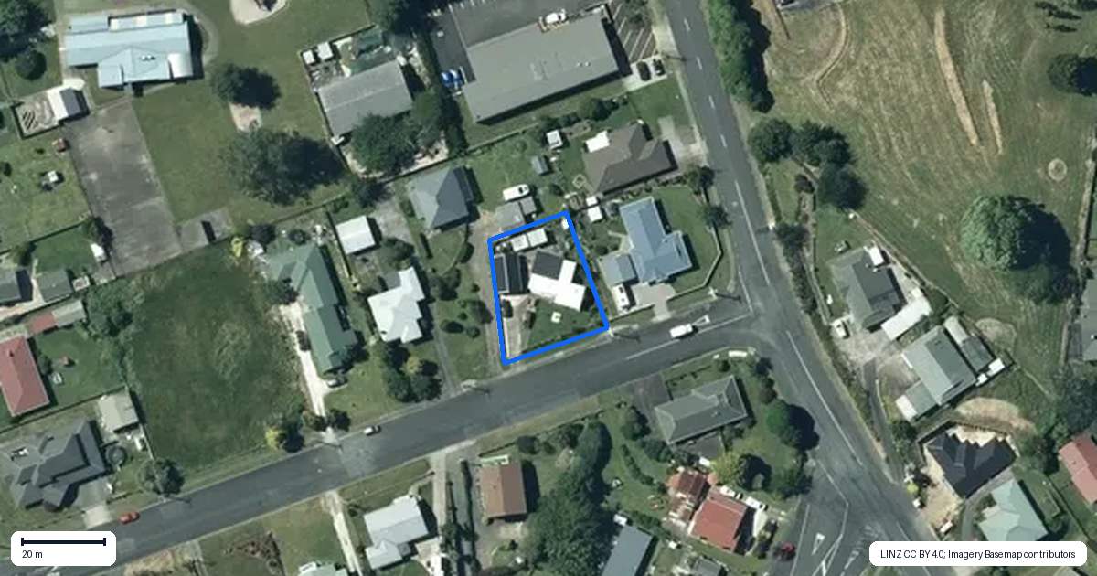 Property context map for 2 Te Kawa Street, Otorohanga
