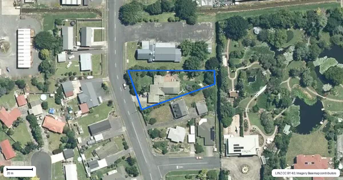 Property context map for 7 Darlington Street, Ngatea