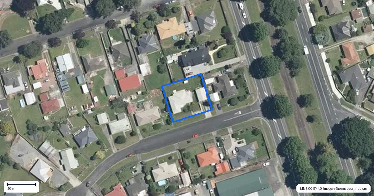 Property context map for 1 Ratcliffe Street, Matamata