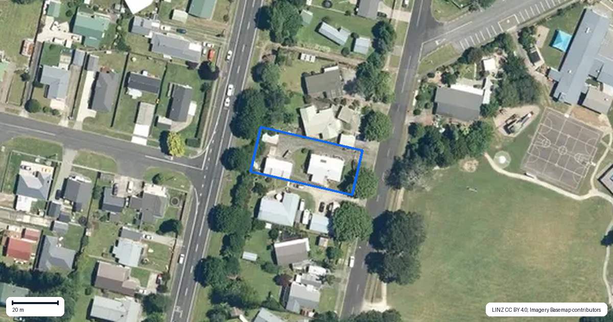 Property context map for 41 Gladstone Road, Waihi