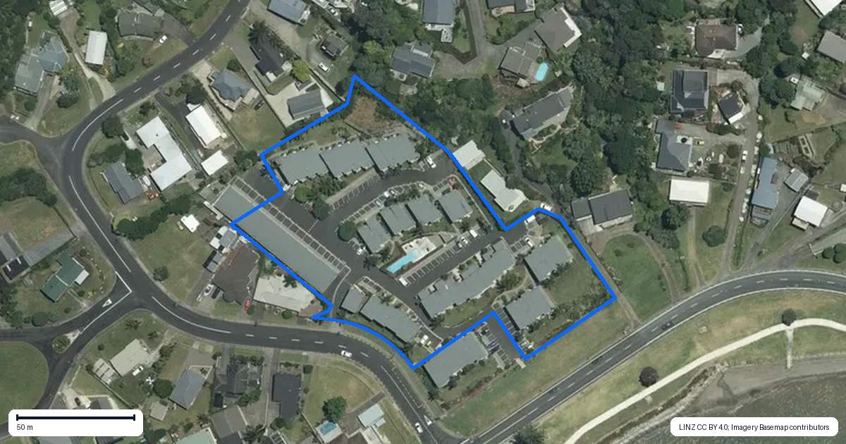Property context map for 46/1 Centennial Drive, Whitianga