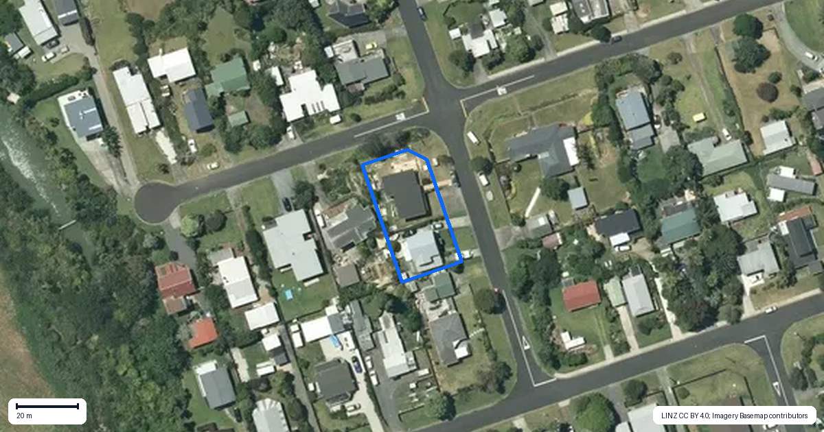 Property context map for 30B Taipari Avenue, Raglan