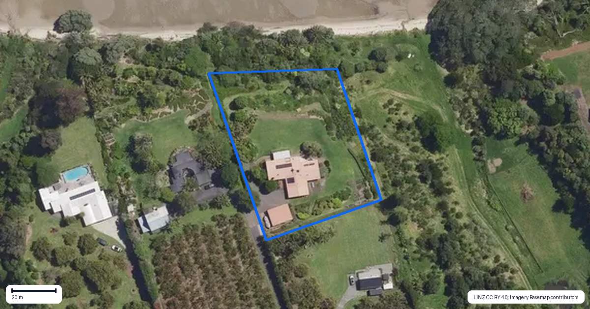 Property context map for 315 Pahoia Road, Whakamarama
