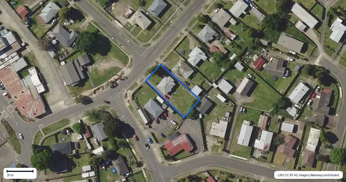 Property context map for 7 Oregon Drive, Murupara