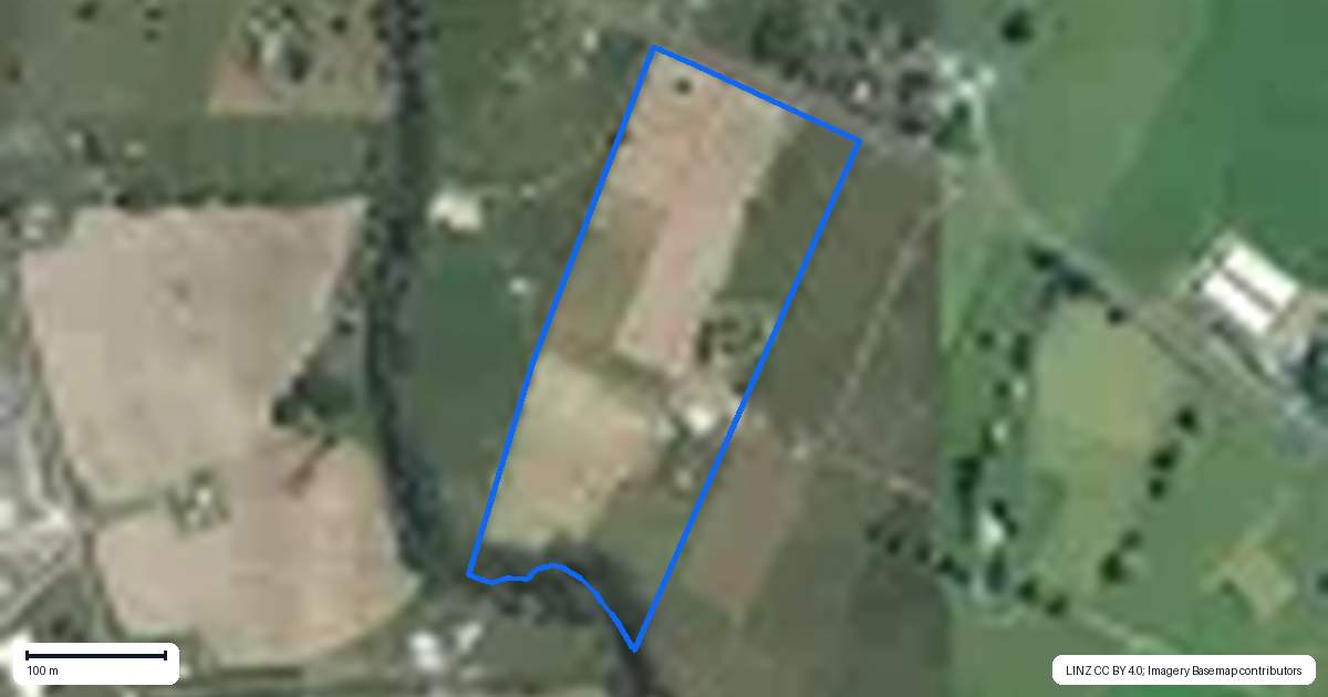 Property context map for 134 Kereone Road, Morrinsville