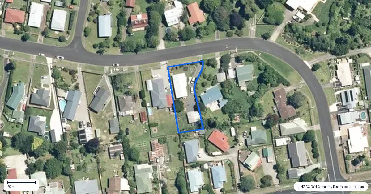 Property context map for 22 Russell Street, Waihi
