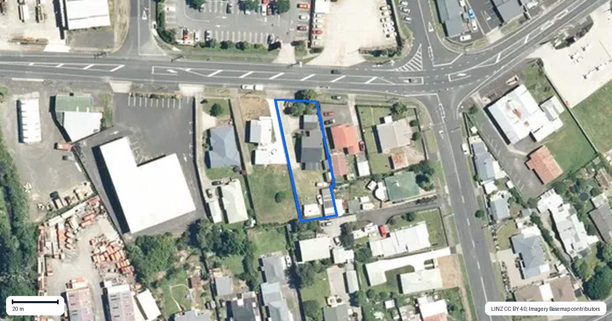 Property context map for 46 Kenny Street, Waihi