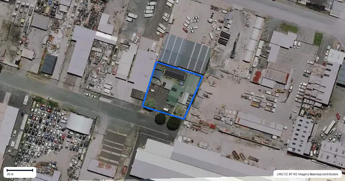 Property context map for 29 Green Street, Frankton, Hamilton