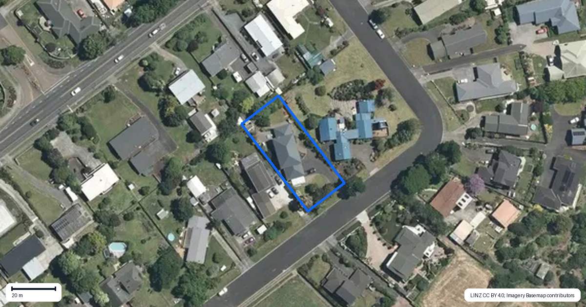 Property context map for 35 River View Road, Morrinsville