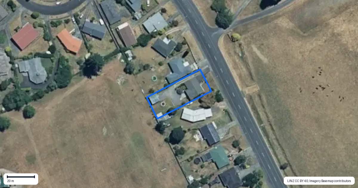Property context map for 160 Golf Road, Taumarunui