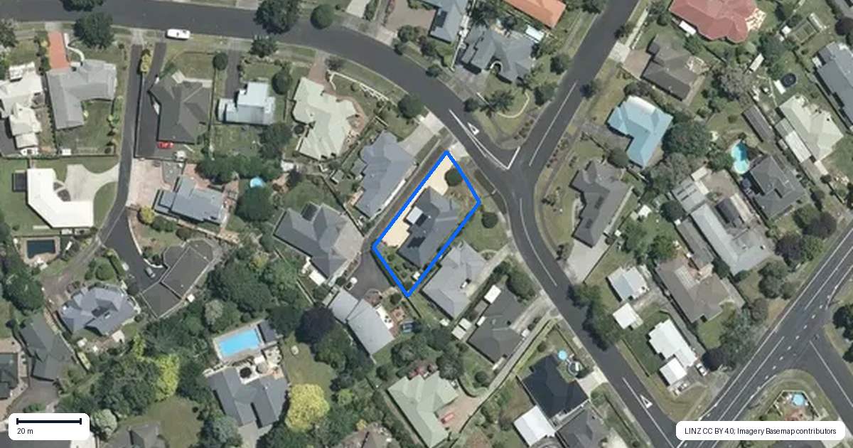 Property context map for 40 Willow Grove, Morrinsville
