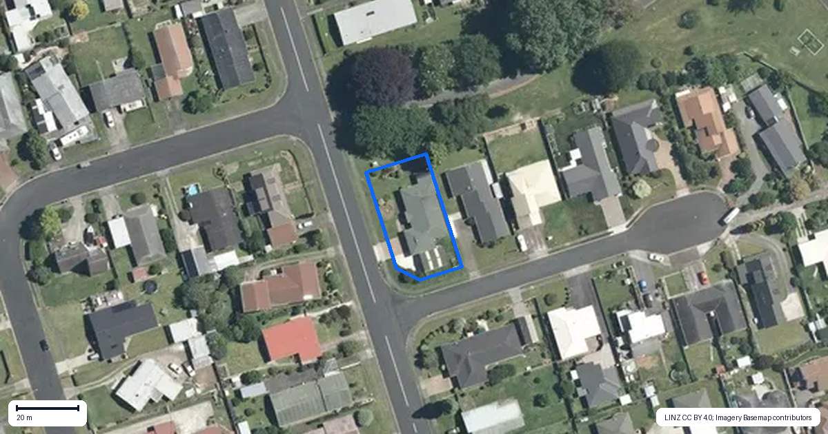 Property context map for 19 Tawari Street, Matamata