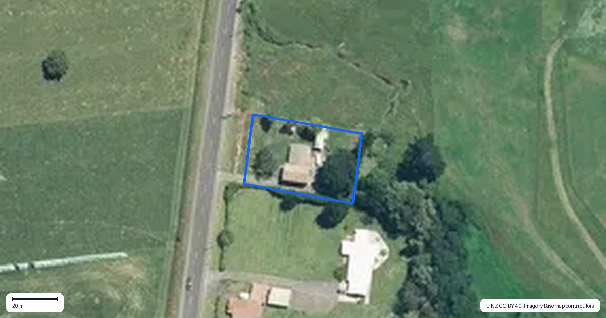 Property context map for 7216 State Highway 26, Komata, Paeroa