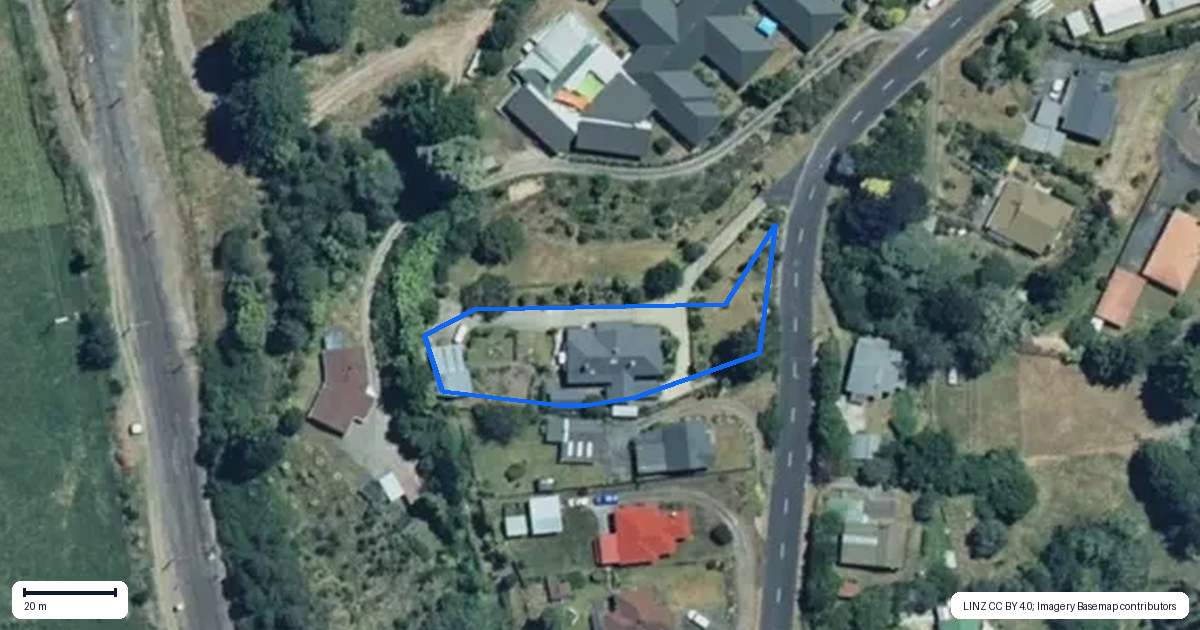 Property context map for 46 Ward Street, Taumarunui