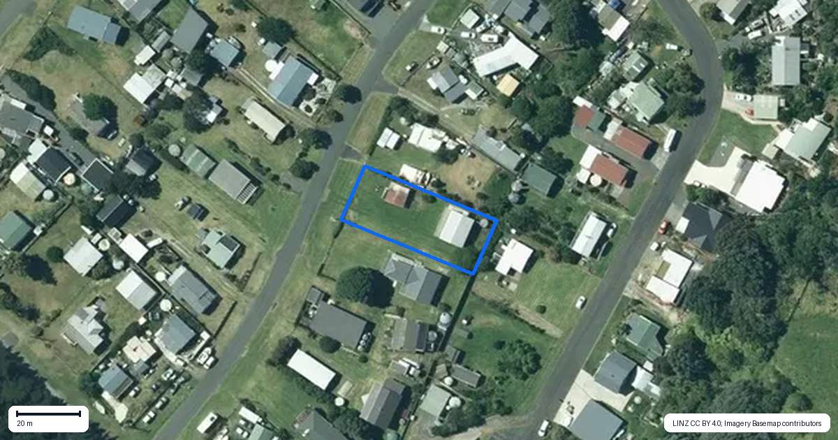 Property context map for 110 Ash Terrace, Kawhia