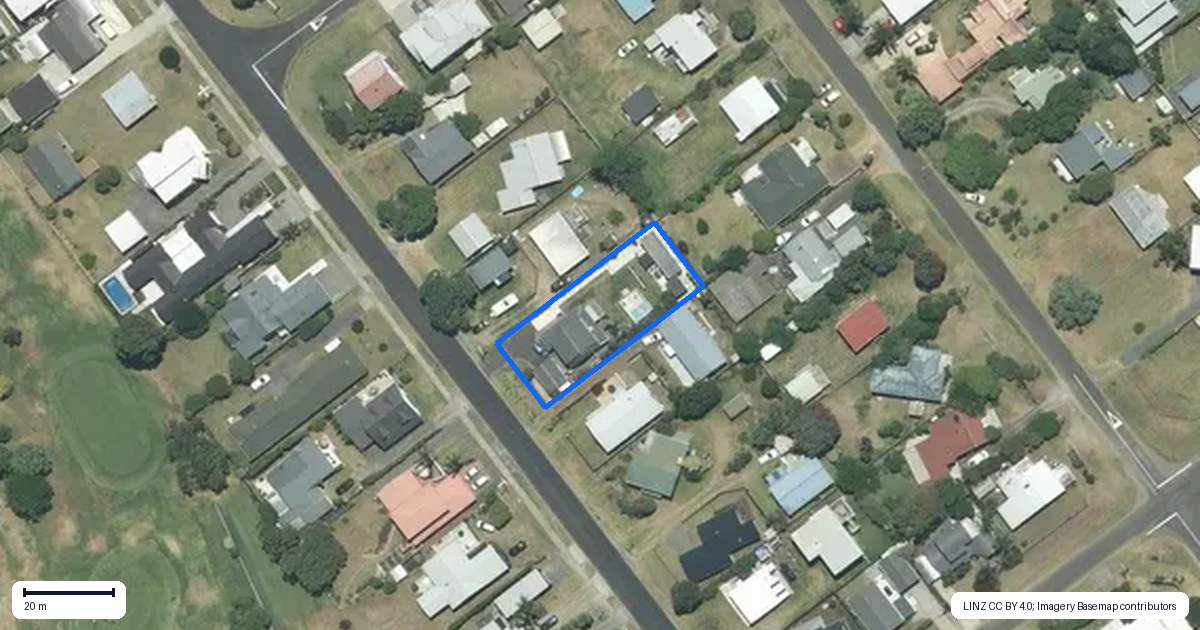 Property context map for 208 Bellona Road, Whangamata