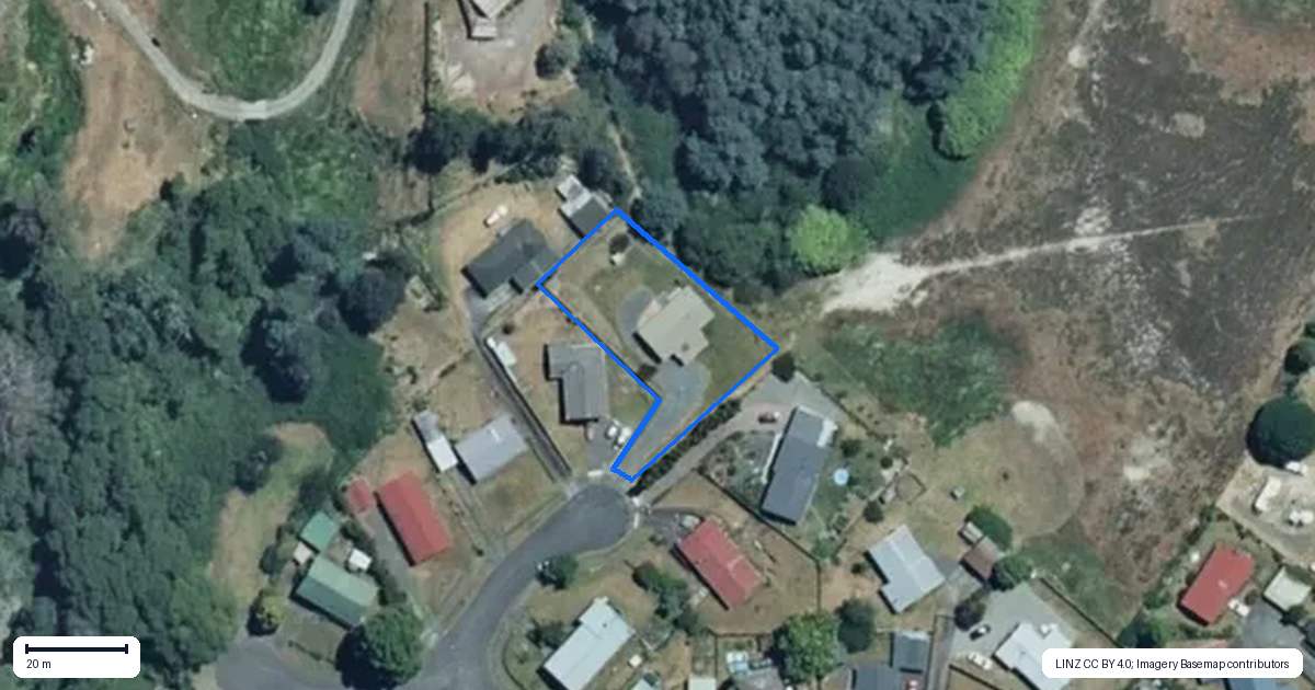 Property context map for 25 Falkner Park, Taumarunui