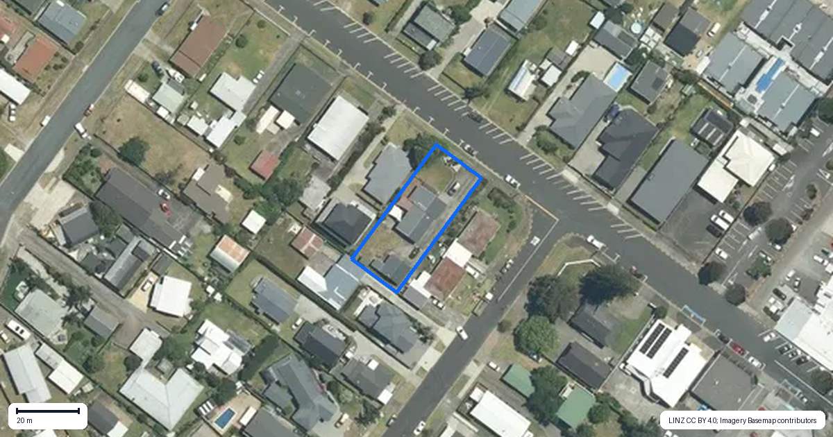 Property context map for 203 Lincoln Road, Whangamata