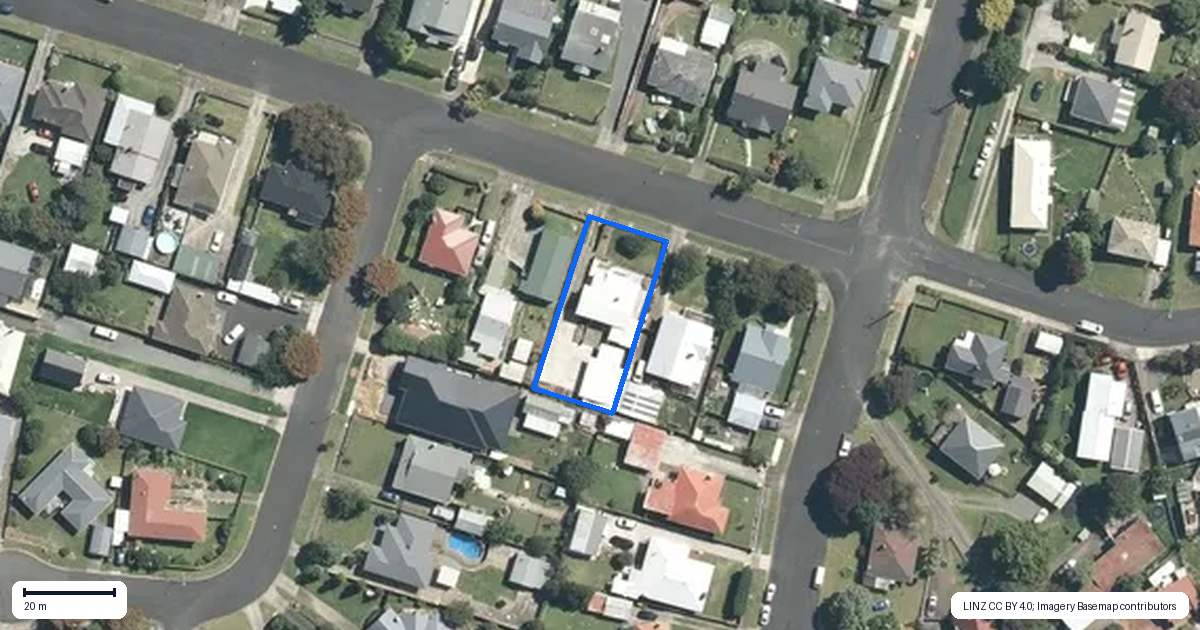 Property context map for 37 Laurie Street, Te Awamutu