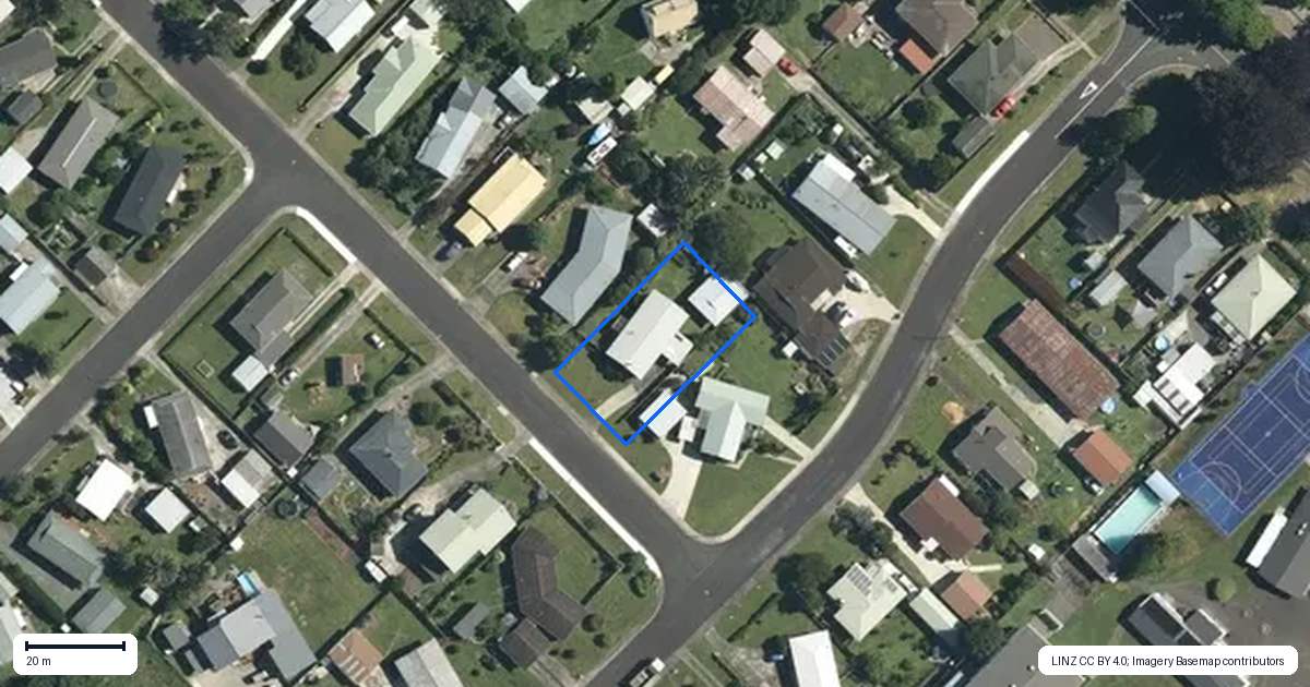 Property context map for 46 Clarke Avenue, Te Aroha