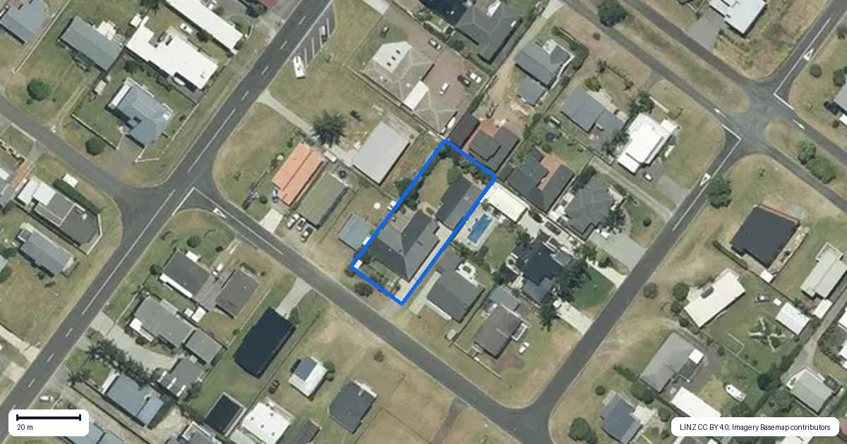 Property context map for 502 Barrowclough Road, Whangamata