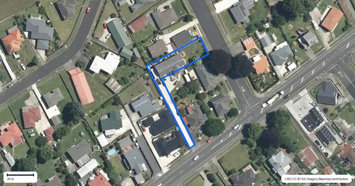 Property context map for 335 Thames Street, Morrinsville