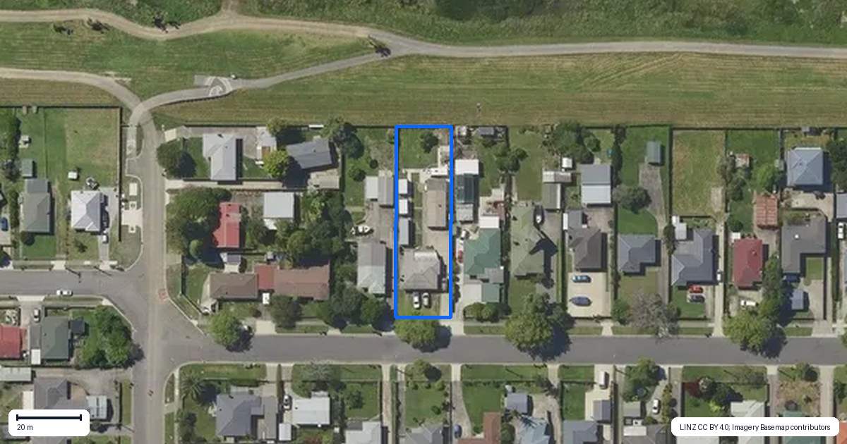 Property context map for 76 Henderson Street, Whakatane