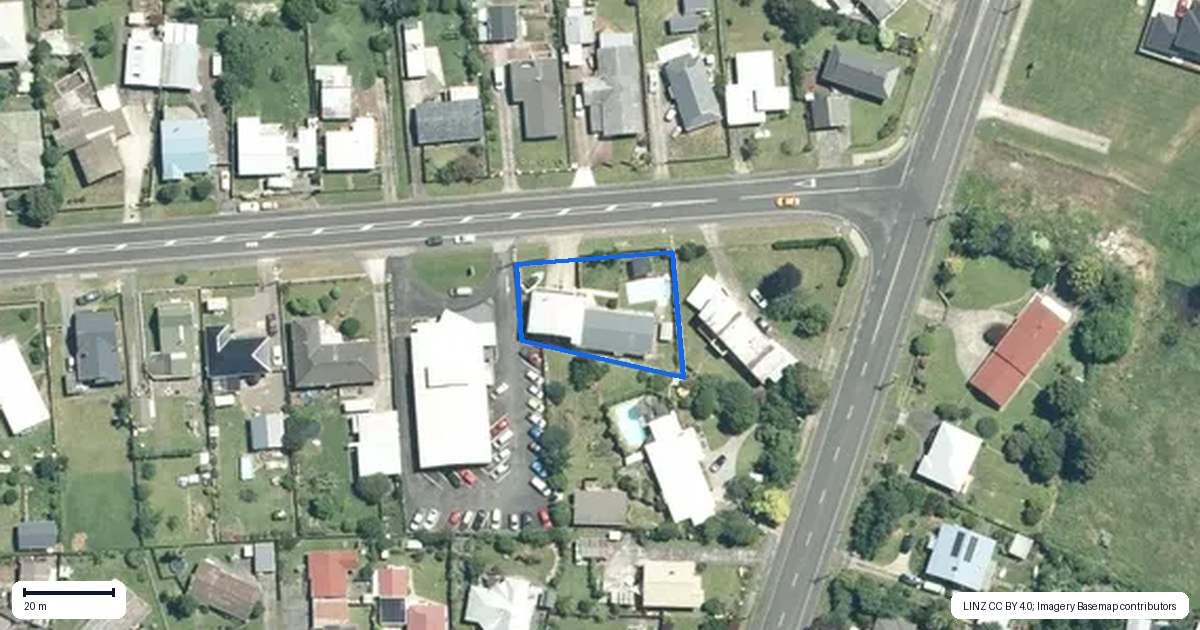 Property context map for 79 Station Road, Paeroa