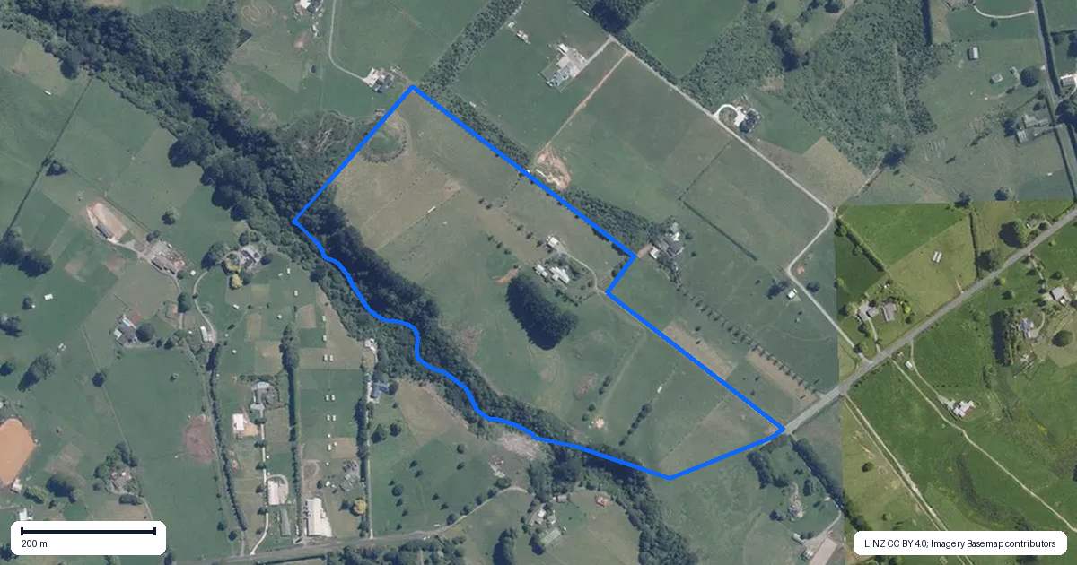 Property context map for 56 Sharp Road, Hamurana