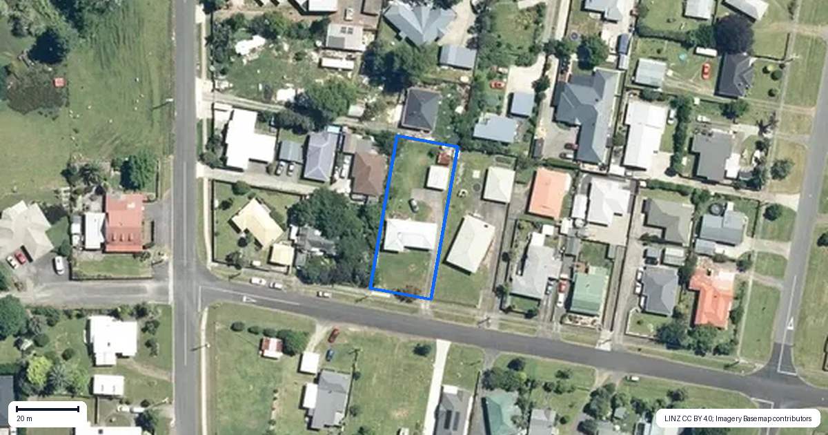 Property context map for 5 Regent Street, Waihi