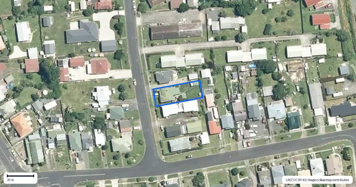 Property context map for 7 Bradley Street, Paeroa