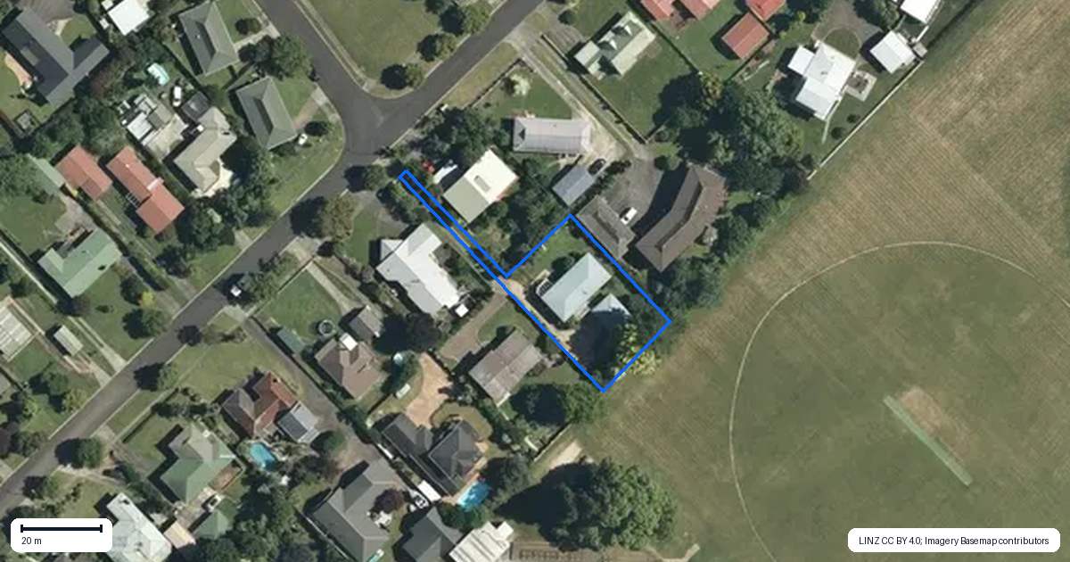 Property context map for 17 Hanna Street, Te Aroha
